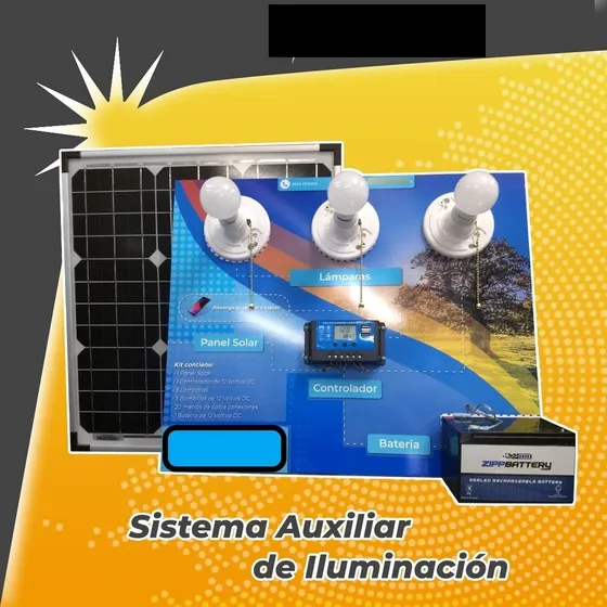 Kit Solar Para Casas Apto, Fincas , Etc (solo Luces)