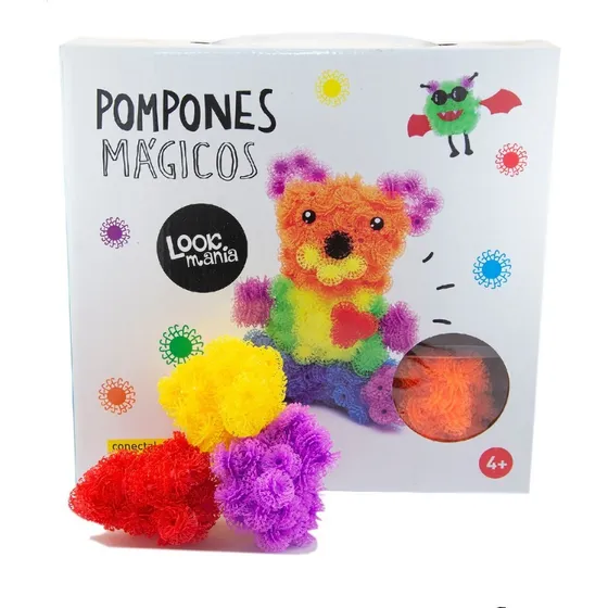 Juego Didáctico Pompones Mágicos (tipo Bunchems) 400 Abrojos