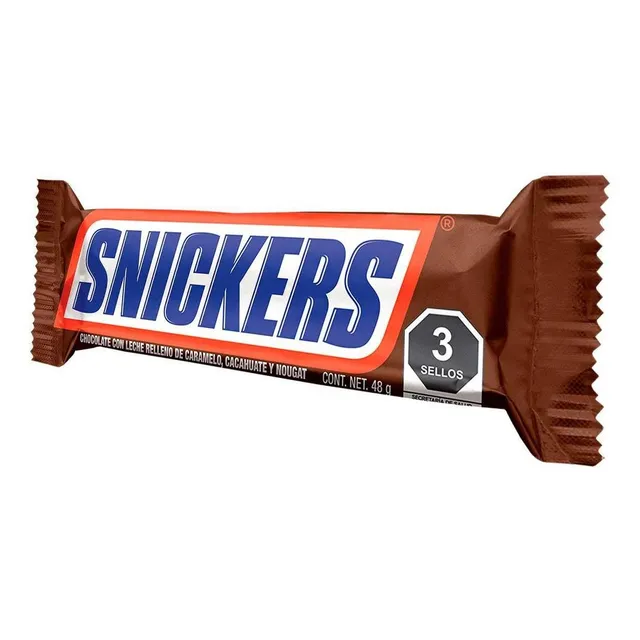 Chocolate Snickers 1 Pieza 48g
