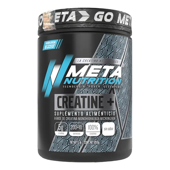 Creatina Meta Nutrition Monohidratada 1050 Gr 210 Servicios Sabor Sin Sabor