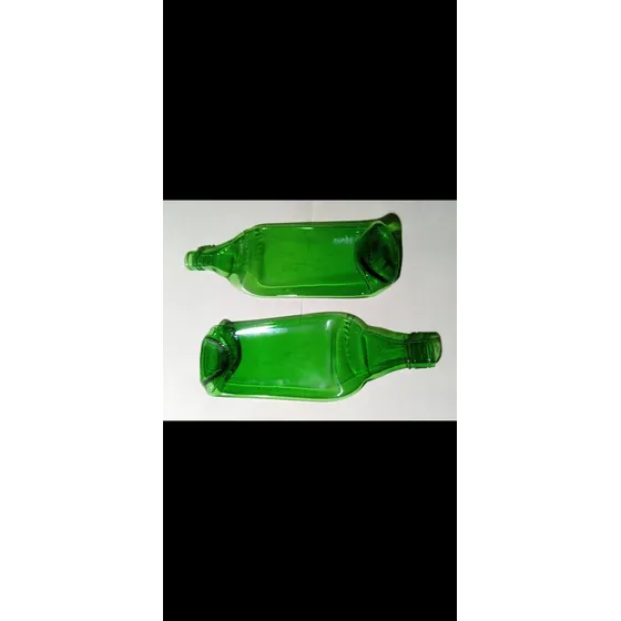 Botellas De Vidrio Fundidas Recicladas
