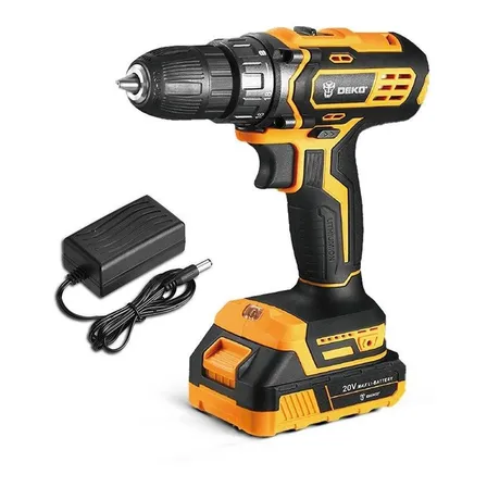 Parafusadeira Furadeira 3/8 20v Com Bateria Lítio-íon E Carregador Dkcd20xl01-h5 Deko - Melhor preço na PalShop