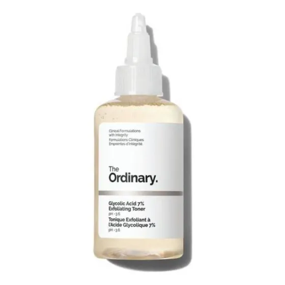 The Ordinary tônico esfoliante de ácido glicólico 7% 100ml Hora de aplicação Noite Tipo de pele normal