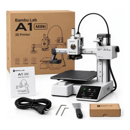 Impressora 3d Bambu Lab A1 Mini Bivolt 180mm*180mm*180mm 127/220v Branco