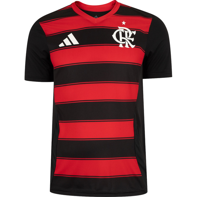 Camisa Do Flamengo 25 adidas Masculina Fanshirt Camisa Do Flamengo 25 adidas Masculina Fanshirt