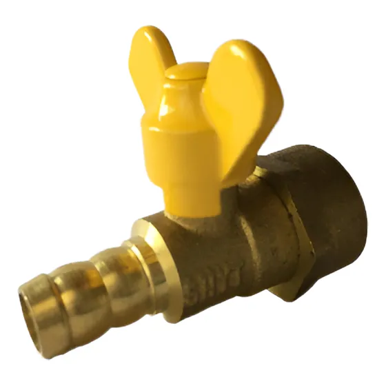 Llave De Paso De Gas Con Conector A Manguera