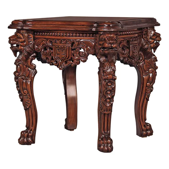 Design Toscano Lord Raffl Grand Salon Lion Leg Mesa Auxiliar