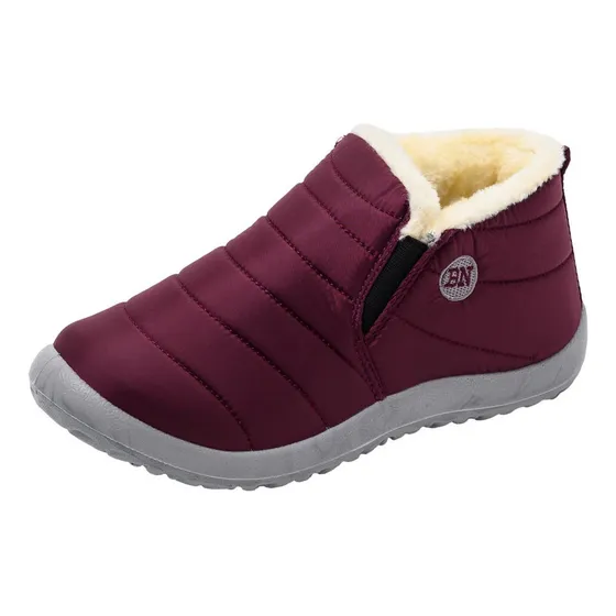 Botas De Mujer Zapatos Botas De Tobillo Planas De Nieve