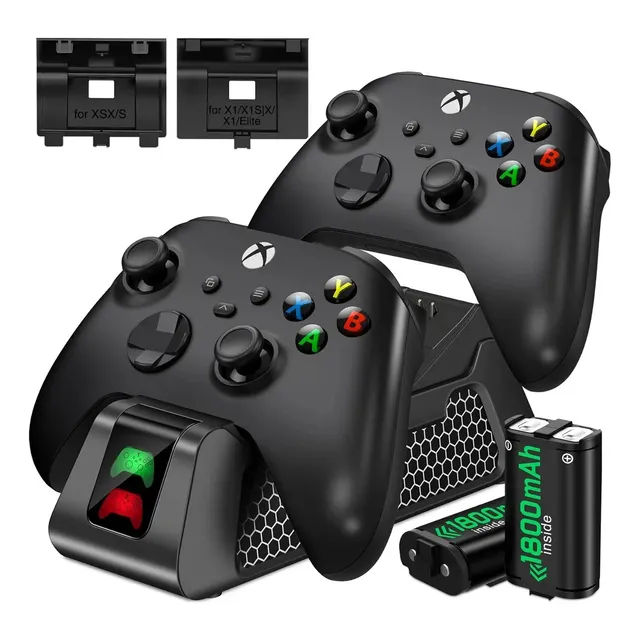 Estación De Carga Dual Para Xbox Series Con 2 Baterías