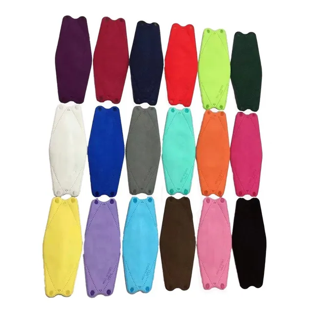 Kf94 Color Diseño Cubrebocas Adulto 4capas 10piezas