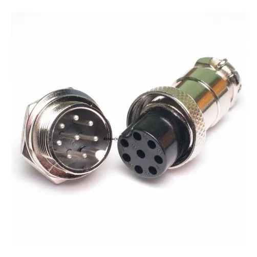 10 Peças - Conector Mike 8 Vias Macho / Fêmea (par) Promoção