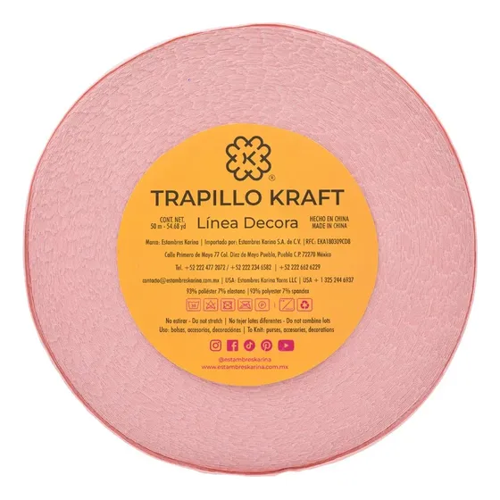 Trapillo Kraft Rollo De 50 Metros Estambres Karina Color 15