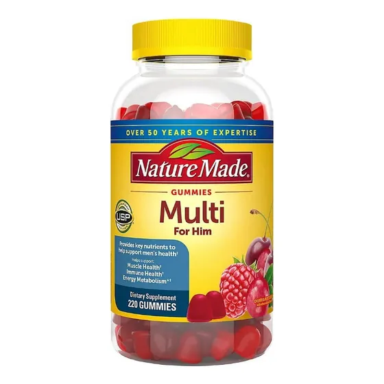 Multivitamínico Nature Made Para Hombre, 220 Gomitas