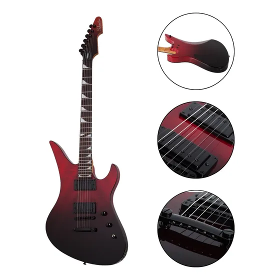 Guitarra Schecter Avenger Standard Blood Burst Original