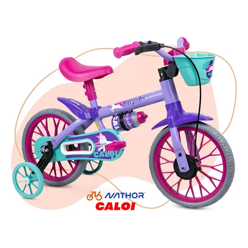 Bicicleta Infantil Aro 12 Com Rodinha Zippy Toys Cor Rosa Tamanho