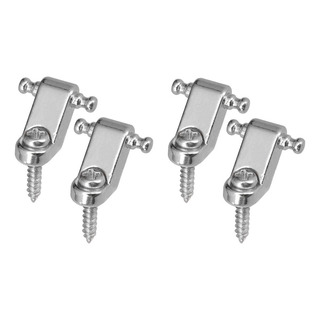 De 4 Piezas Cuerdas Retenedoras Piezas De Guitarra, Plateado De 4 Piezas Cuerdas Retenedoras Piezas De Guitarra, Plateado