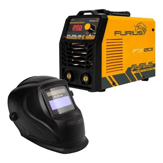 Fix 201 200 A Soldador Inversor 110/220 + Careta Electronica