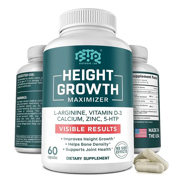 Suplemento Para Aumentar Estatura Pack 2 Height Growth Hgh