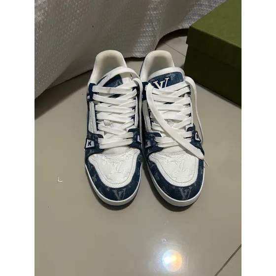 Tênis Louis Vuitton Original Azul E Branco