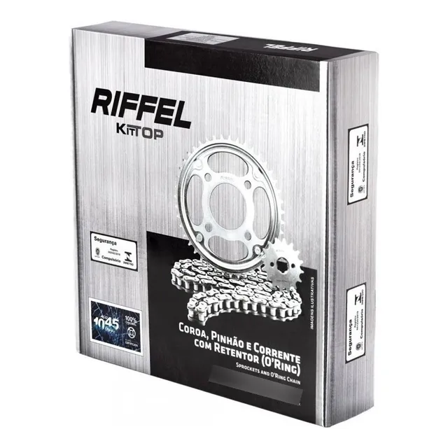Kit Relação Ybr Factor 125 2013 2014 Com Retentor Riffel Top