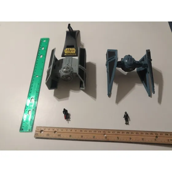 Vader Tie Fighter Interceptor Action Fleet  Loose Incompleto
