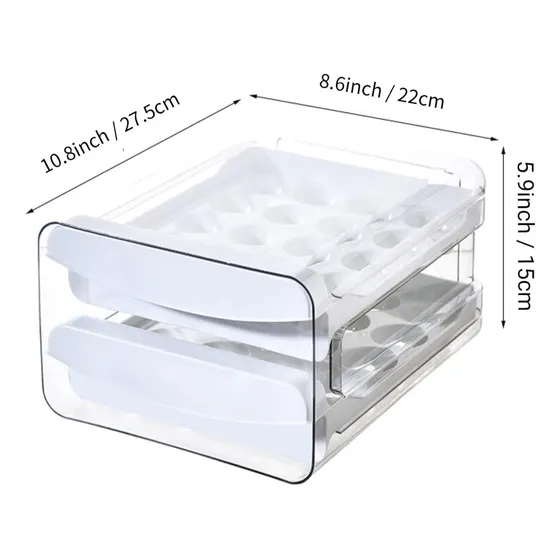 Contenedor De Almacenamiento Y Soporte Para Huevos