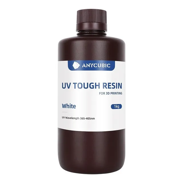 Resina Anycubic Flexible Tough White 1 Kg Para Impresora 3d