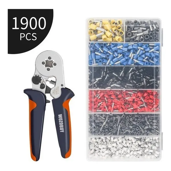 1 Alicate De Crimpagem E Kit De Terminais, 1900 Peças