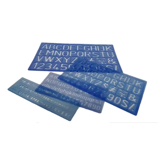 Juego De Plantillas De Letras Y Números 4 Piezas