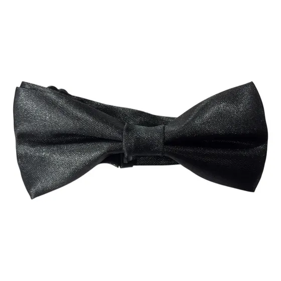 Moño De Vestir Smoking Satinados Hombres Sublime For Men Color Negro Diseño De La Tela Lisa Largo 11 Cm