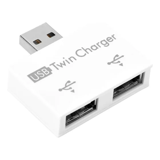 Adaptador Divisor Usb Concentrador 2.0 Macho 2 Puerto Doble