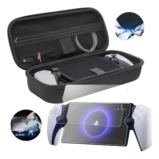 Estuche Funda Grandes Para Ps5 Playstation Portal +2 Micas