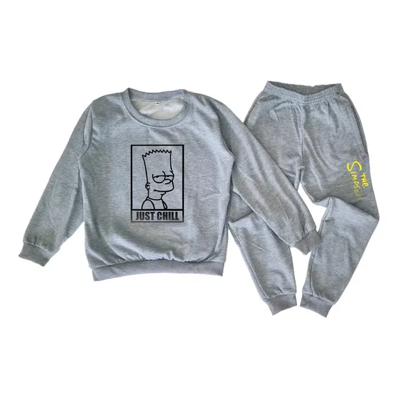 Conjunto Deportivo Buzo Y Pantalon Bart Simpson