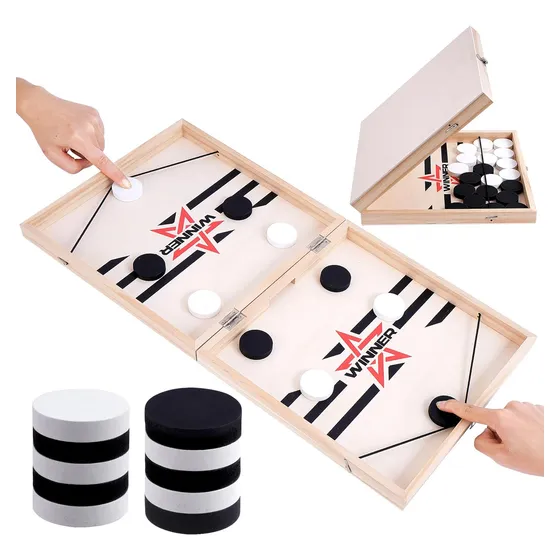 Juego De Puck Rápido Y Grande Plegable, Juego De Hocke...