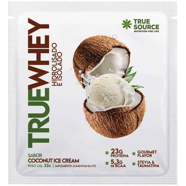 True Whey Protein True Source 32g Sachê Coconut Ice Cream