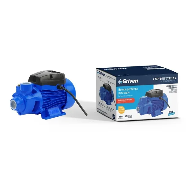 Bomba De Agua Periferica 1/2  100% Cobre Griven