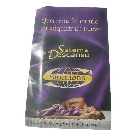 Colchón Matrimonial Simmons Back Therapy, + Box Faveca.