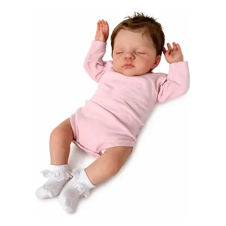 Boneca Bebê Reborn Corpo Inteiro Em Vinil
