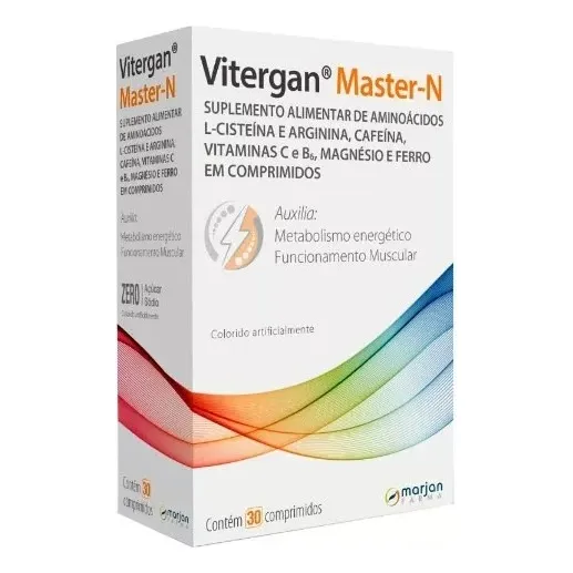 Vitergan Master-n Com 30 Comprimidos Sabor Sem sabor
