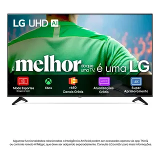 Smart Tv Led Lg 55 Uhd 4k Thinq Ai Hdmi Usb 55uq801c | Mercado Livre