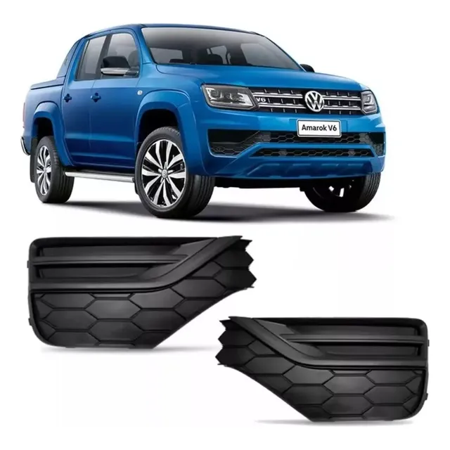 Tapa Rejilla Paragolpe Amarok 2017 2018 2019 Ciega Negra