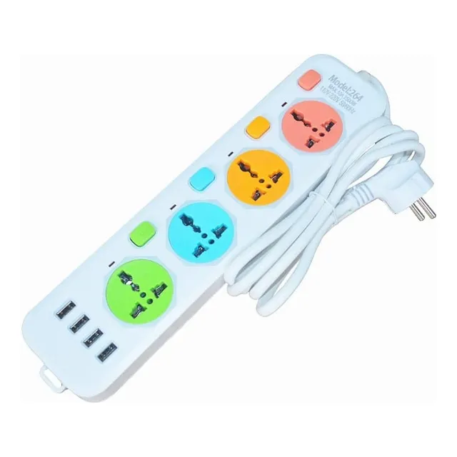Zapatilla Electrica Con Interruptores