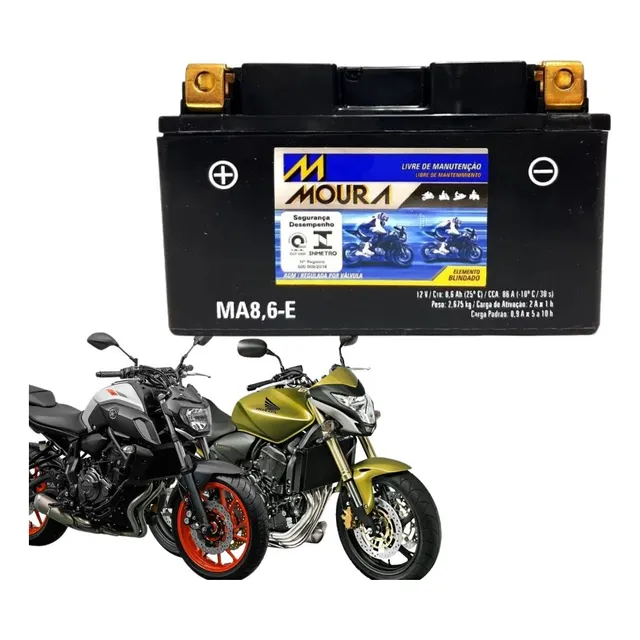 Bateria De Motos Yamaha Mt-07 Mt-09 Tracer Ytz10s Ma8,6e