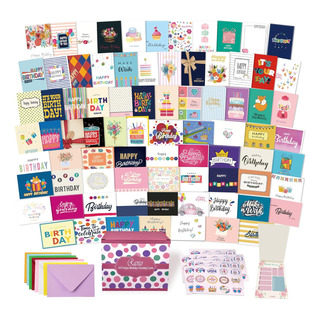 80 Tarjetas De Cumpleaños Únicas, Tarjetas Felices A Granel 80 Tarjetas De Cumpleaños Únicas, Tarjetas Felices A Granel