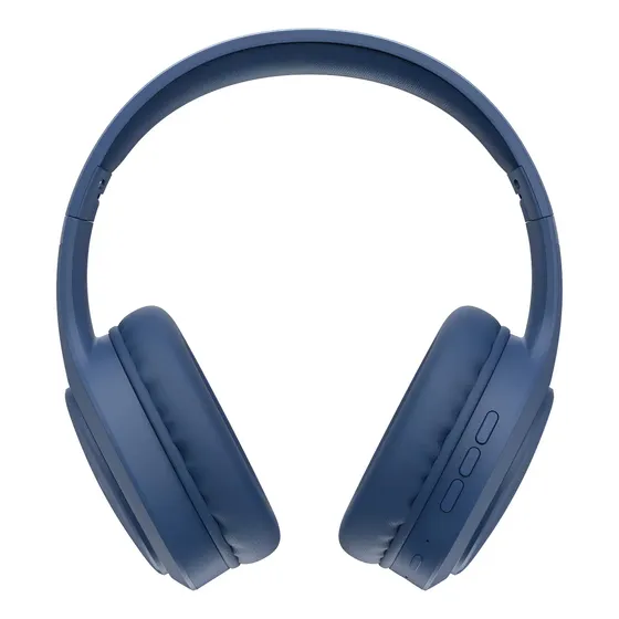 Fone De Ouvido Headphone Dapon H02d Bluetooth 5.1 Over-ear 22 Horas De Bateria Cor Azul