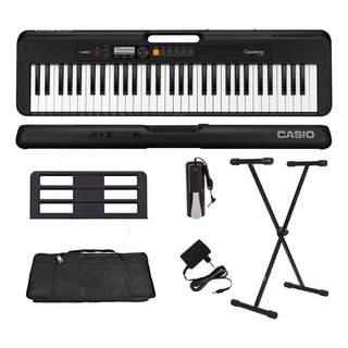 Kit Teclado Casio Casiotone Ct-s200 61 Teclas Preto Kit Teclado Casio Casiotone Ct-s200 61 Teclas Preto