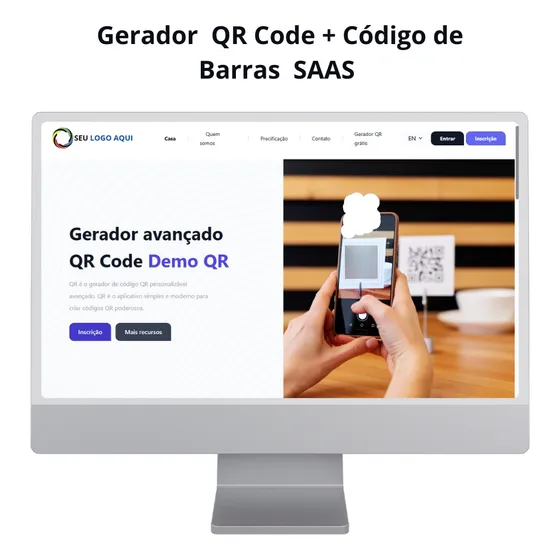 Sistema Gerador   Qr Code + Código De Barras  Saas