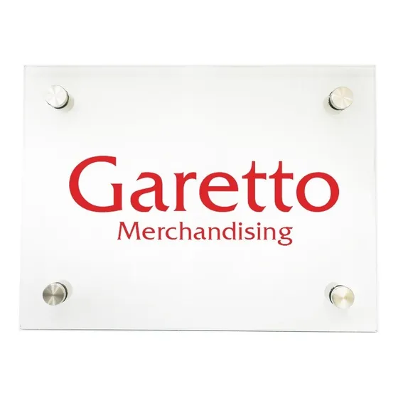 Cristal Letrero O Señal Personalizable Imp. 40 X 30 Garetto