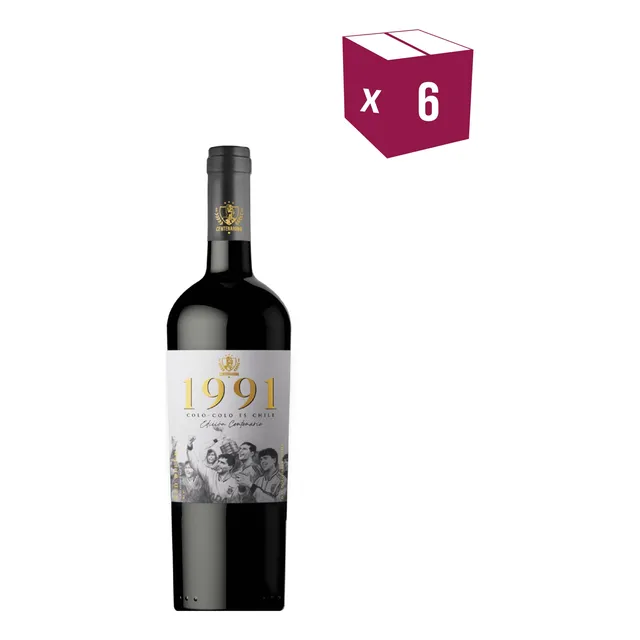 Vino 1991 Colo Colo Es Chile 750ml 13.5° X6 Un