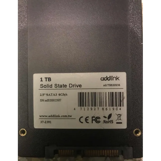 Disco Duro Ssd De Estado Solido De 1 Tb Sata Iii 2.5 Usado